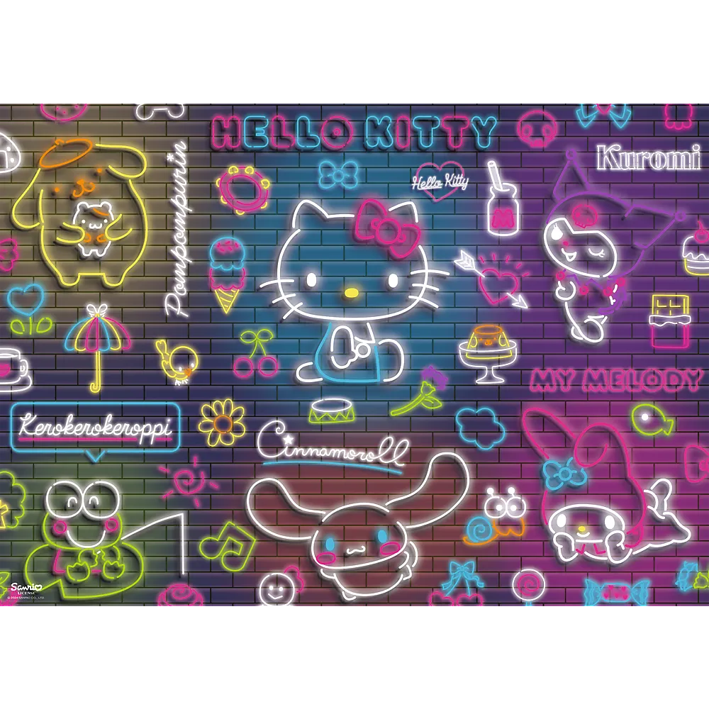 puzzle - 500 - neon hello kitty trefl 37523 - slika 4