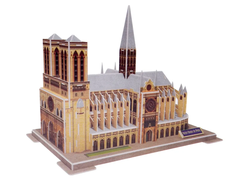 3d puzzle katedrale notre-dame u parizu - slika 3