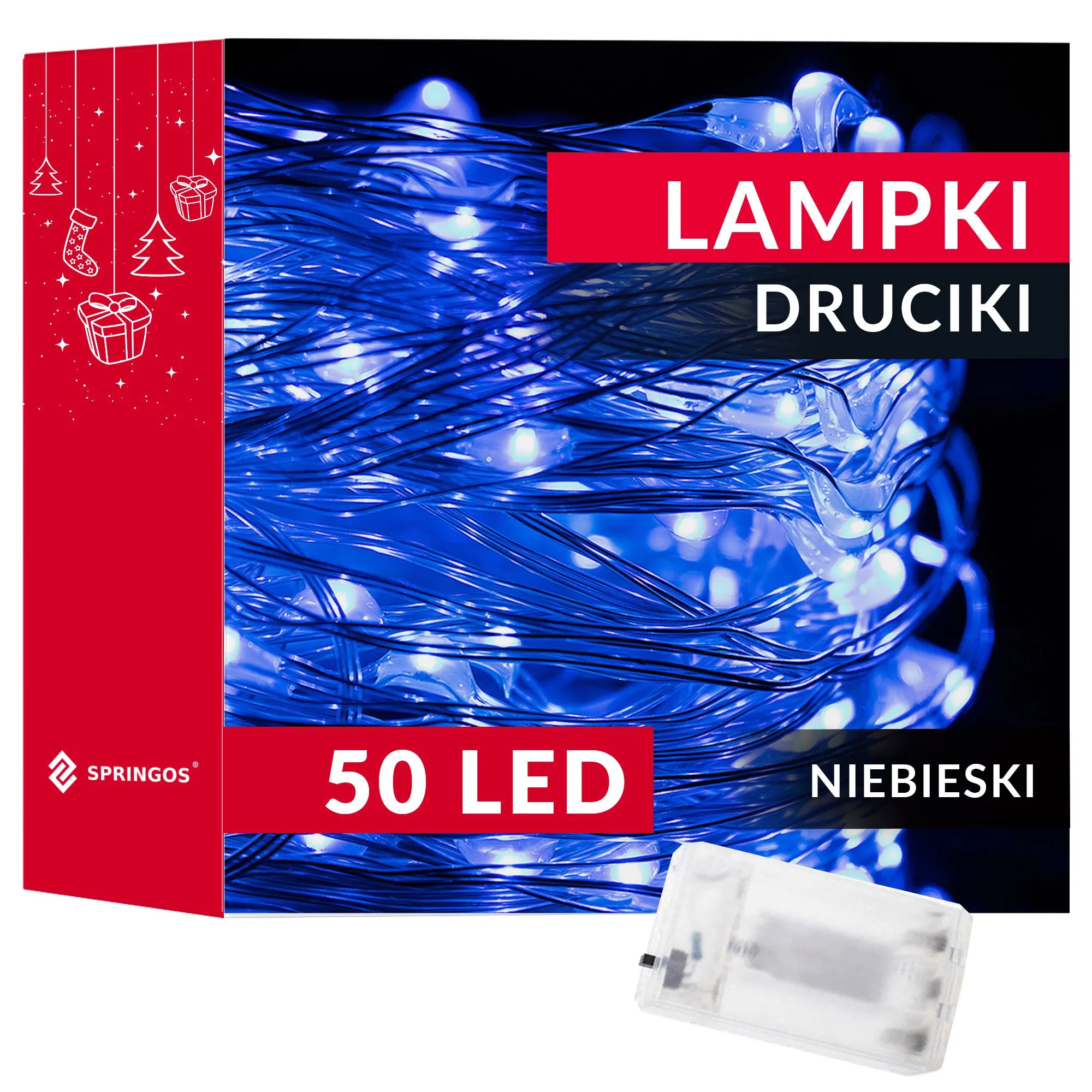 led lampice na baterije, 50 led dioda - slika 9