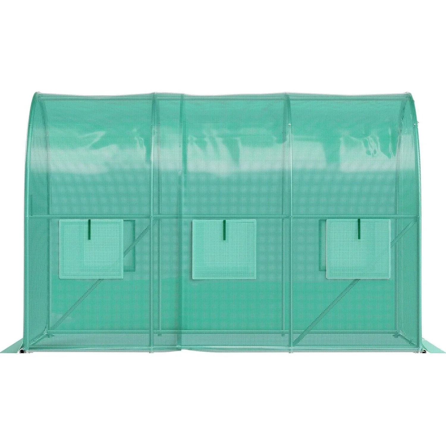 vrtni tunelski staklenik 3 × 2 × 2 m, 6 m², s metalnom konstrukcijom i uv-otpornom folijom - slika 9