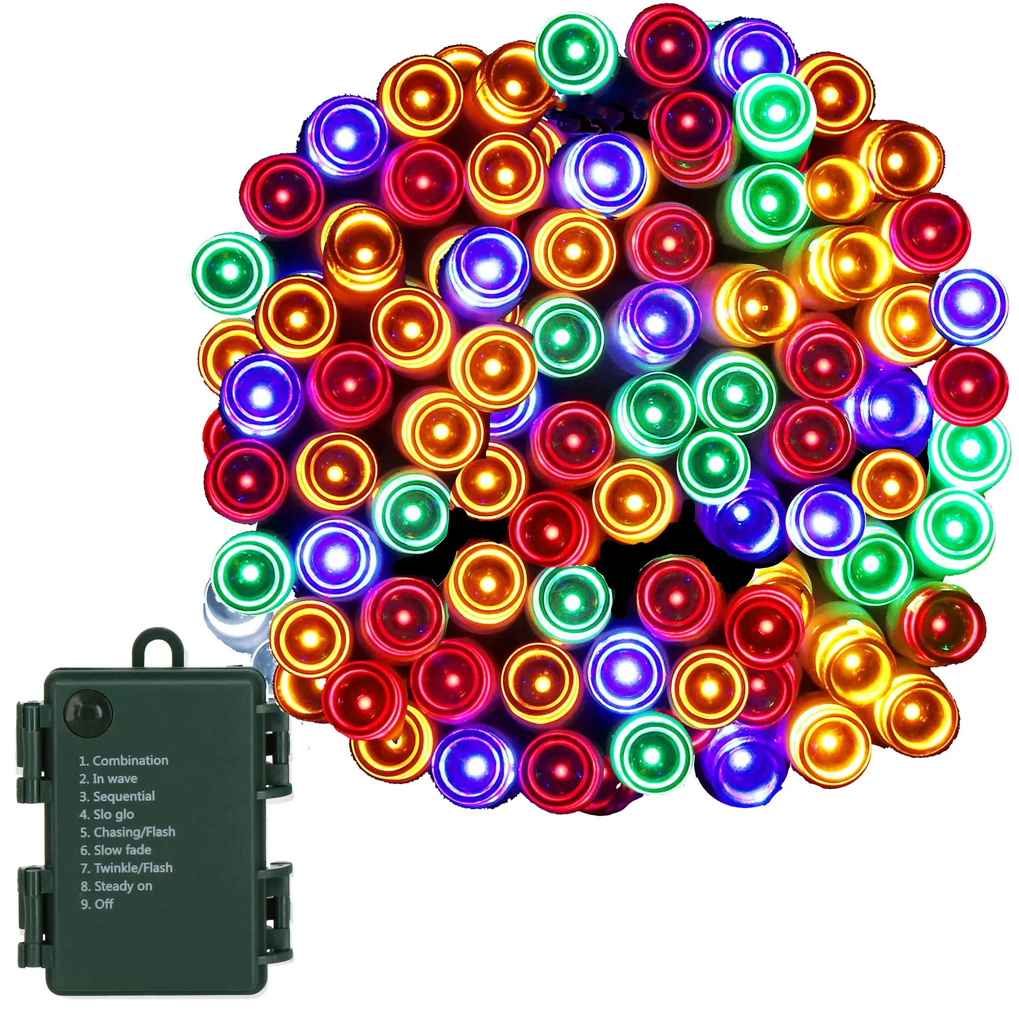 led lampice na baterije – 50 lampica višebojna - slika 5