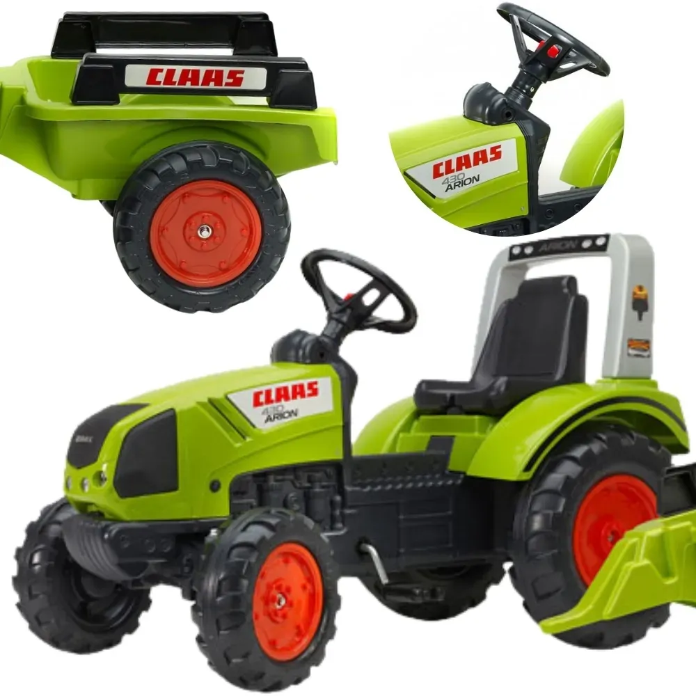 Falk Claas veliki traktor na pedale s prikolicom 3+ - Pribislavec