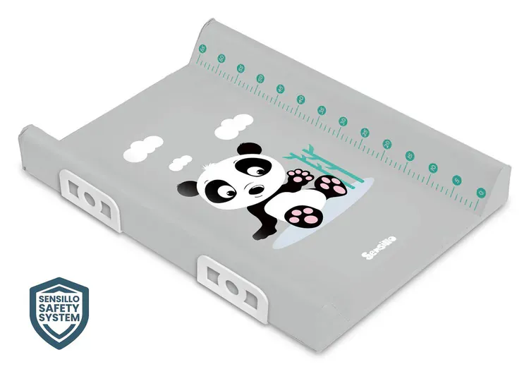 tvrda podloga za presvlačenje - africa panda siva 60 cm - slika 2