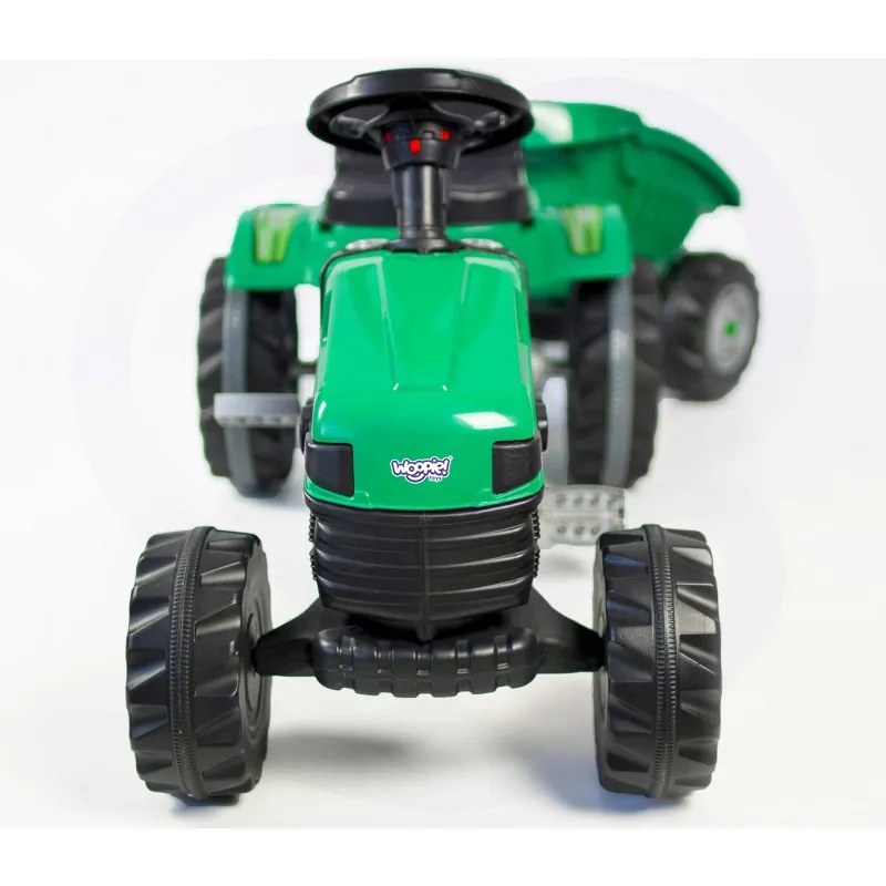 woopie traktor s pedalama - zeleni - slika 6