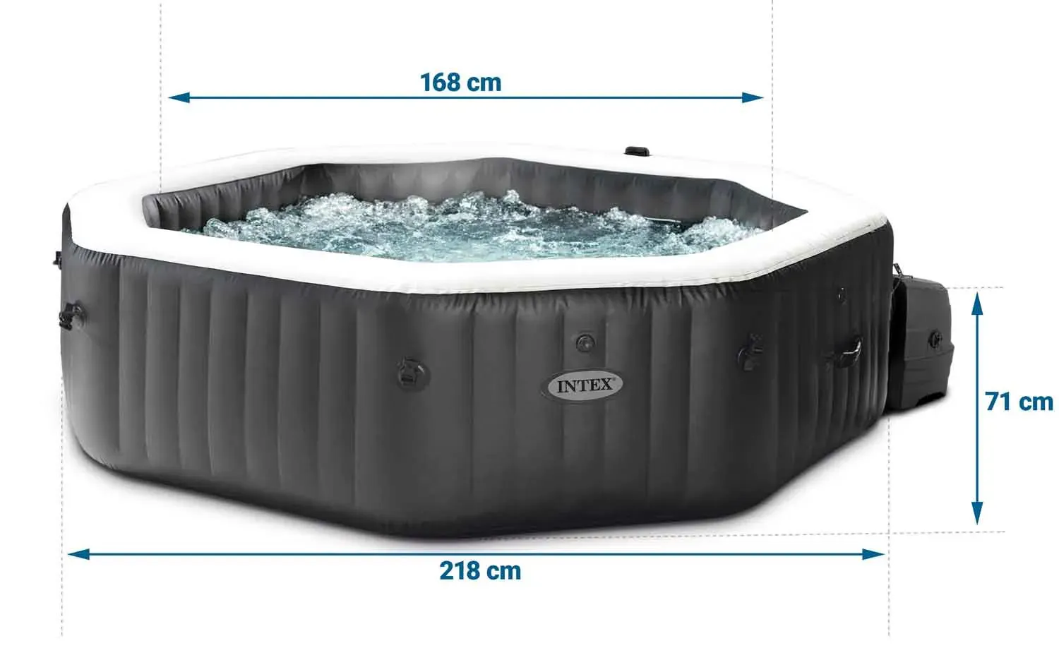 intex spa na napuhavanje sa hidromasažom, set za 6 osoba - slika 8