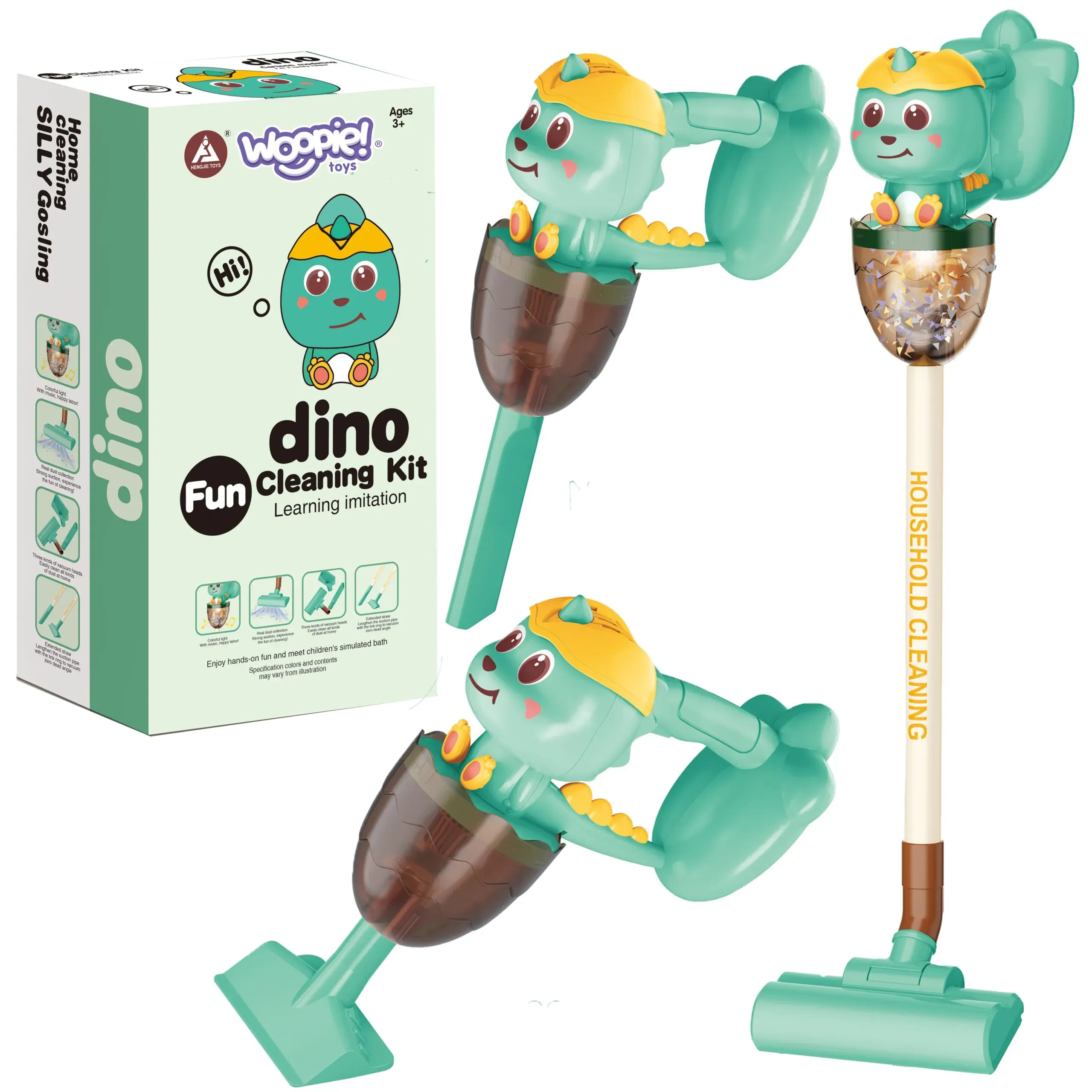 woopie 3 u 1 usisavač dino - slika 2