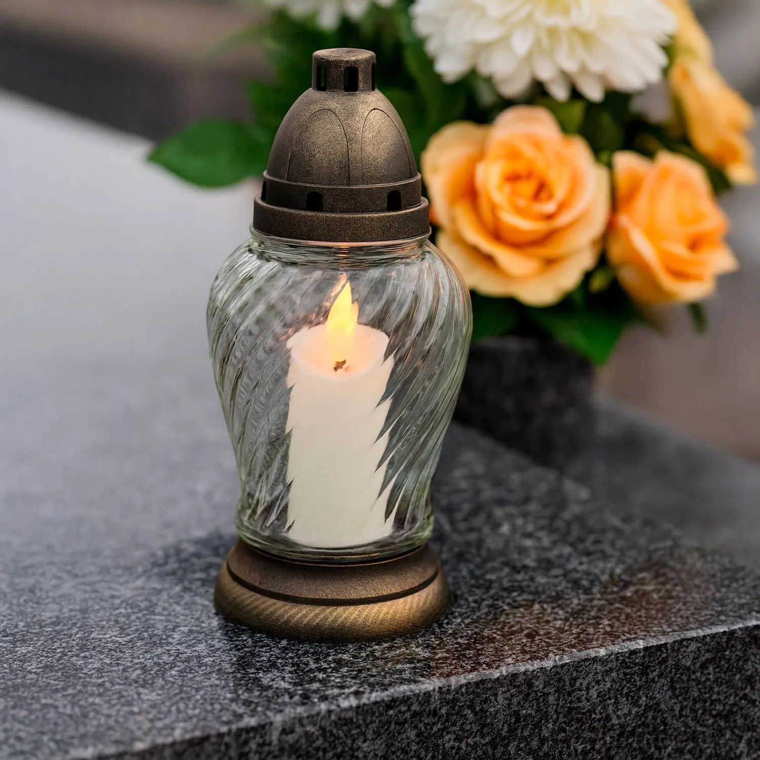 led svijeća – 9,5 × 5 cm, bijela - slika 8