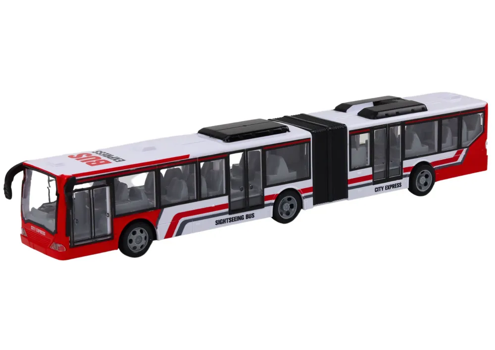 gradski autobus na daljinsko upravljanje rc crveno-bijeli - slika 3