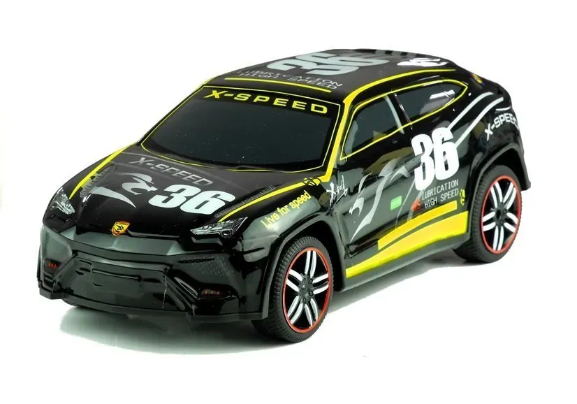 trkaći sportski automobil r/c s daljinskim upravljačem - crni - slika 2