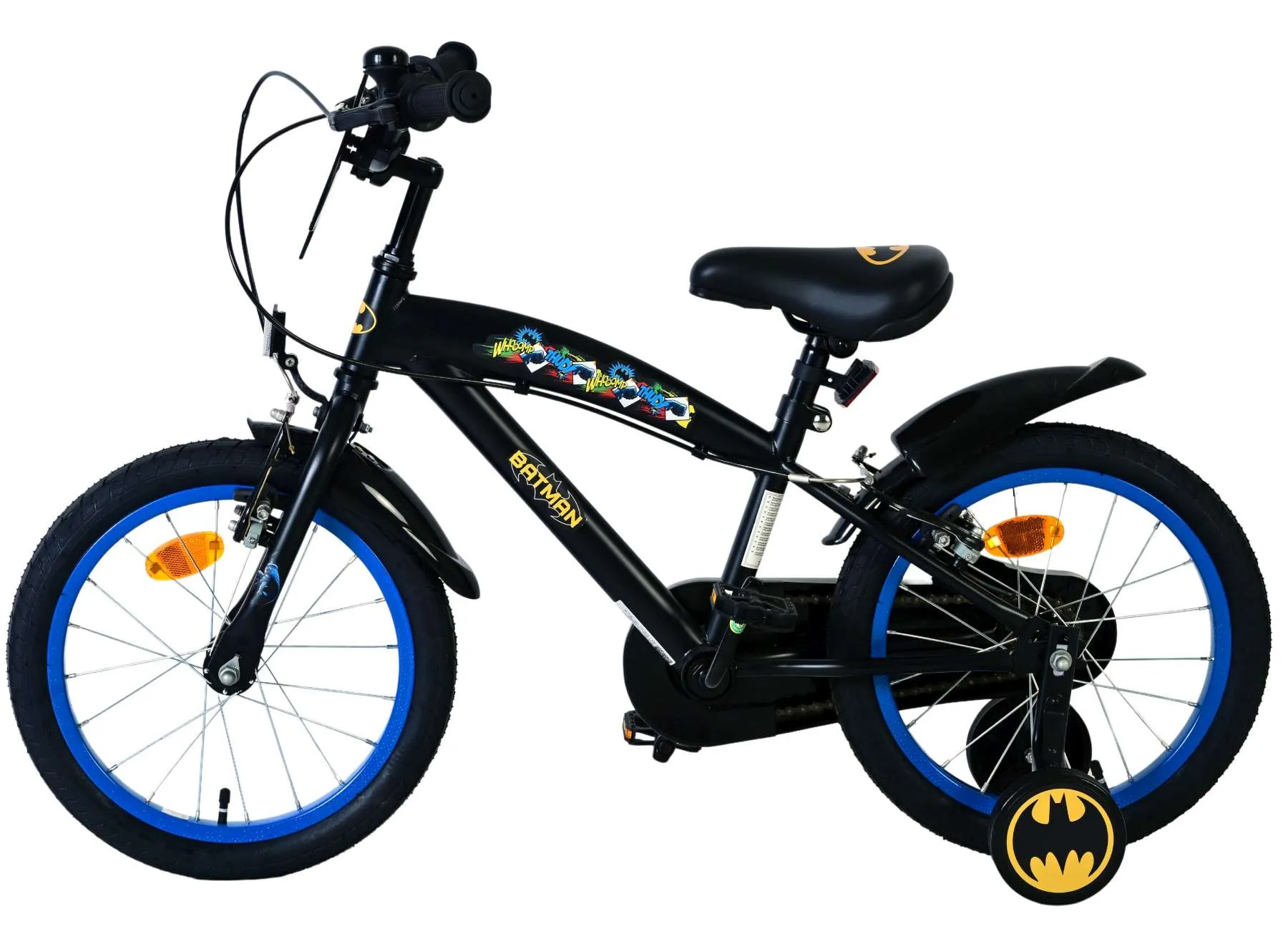 volare dječji bicikl batman 16″ crne boje, s dvije ručne kočnice - slika 8