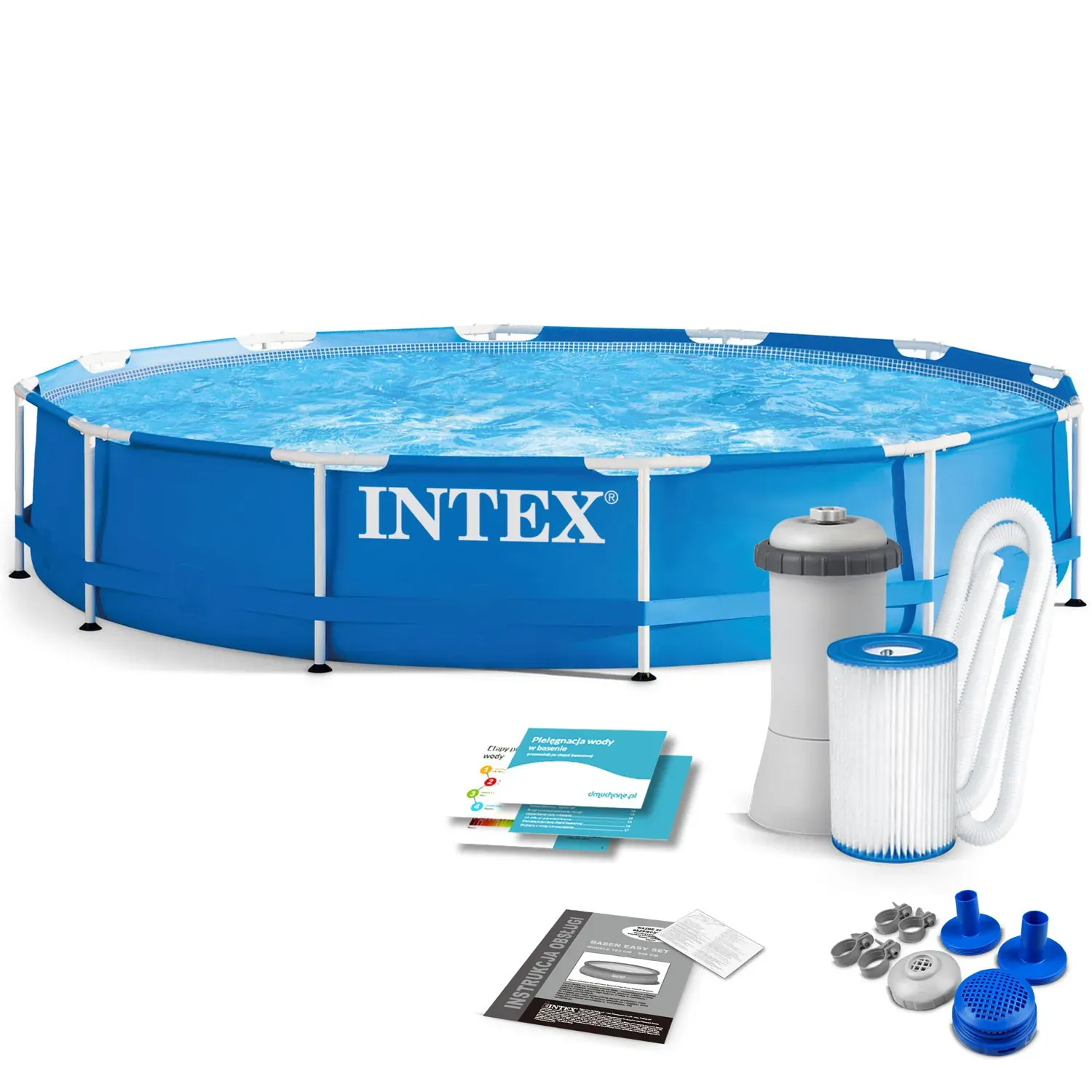 okvirni vrtni bazen 366 x 76 cm 9u1 intex - slika 2