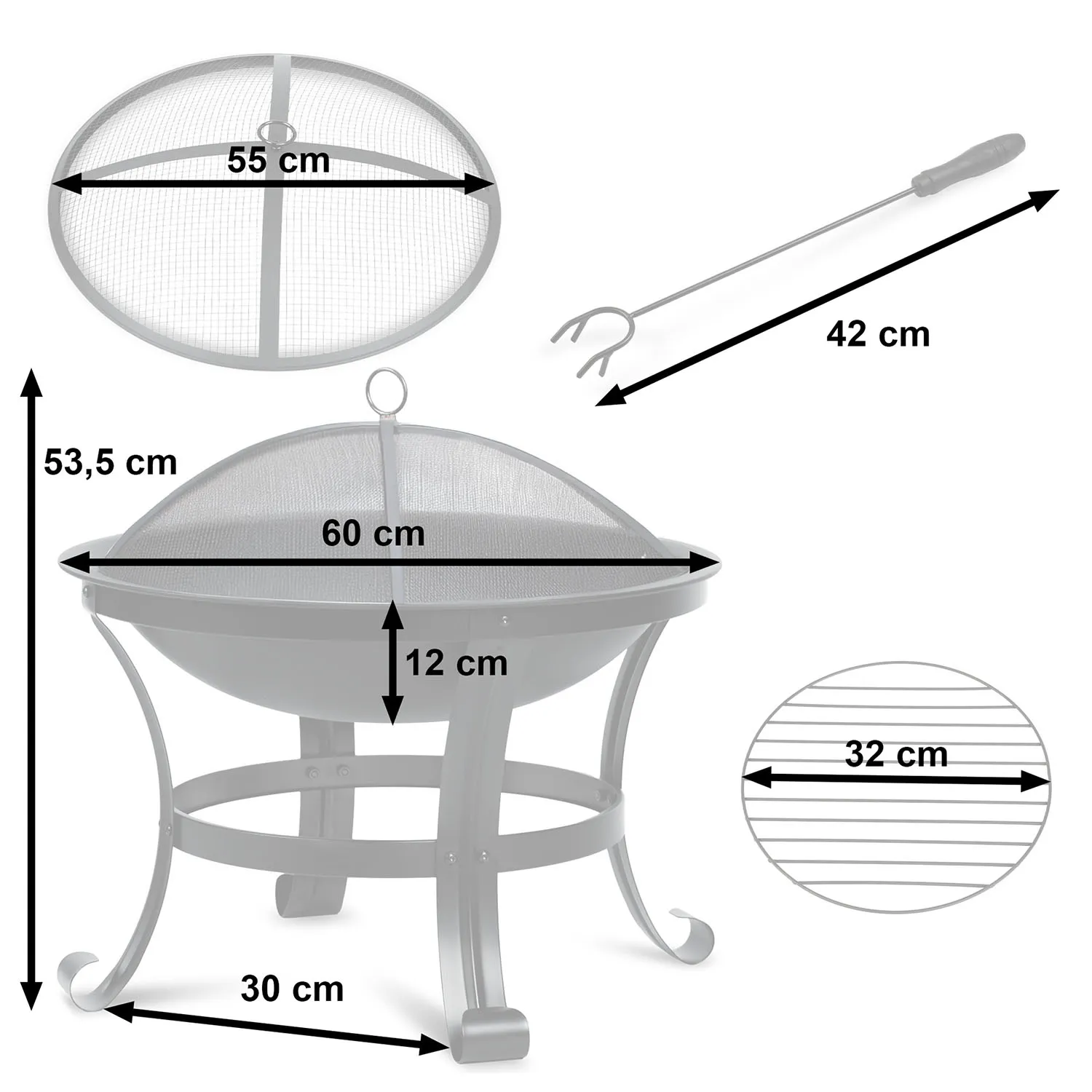 vrtno ložište 60 cm berdsen bd-880 - slika 4