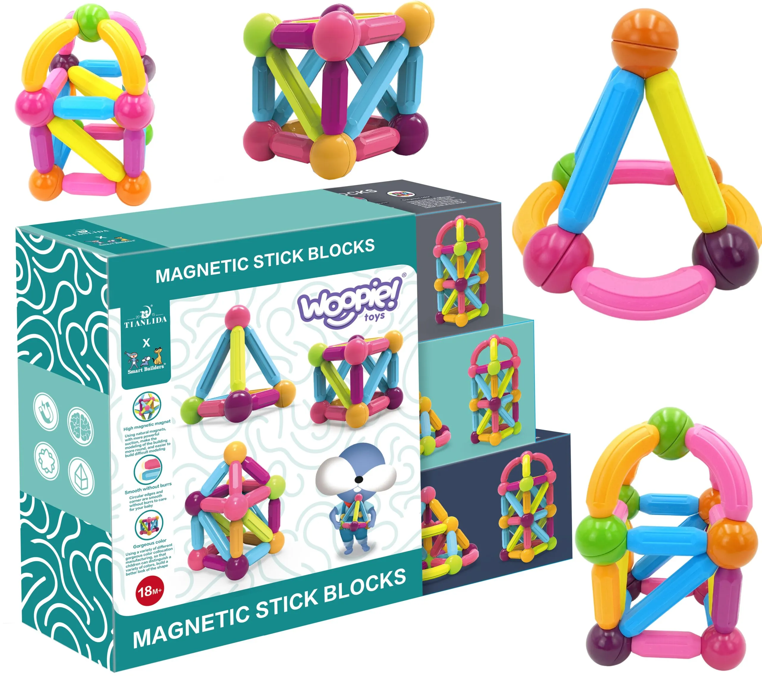 woopie set magnetskih blokova 28 el. - slika 6