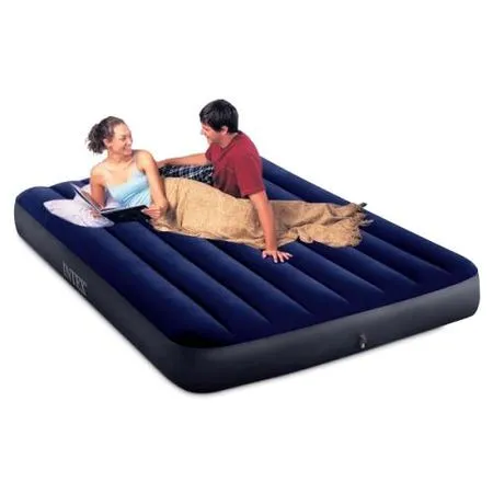 dupli velur madrac na napuhavanje 191x137 cm intex 64758 - slika 3