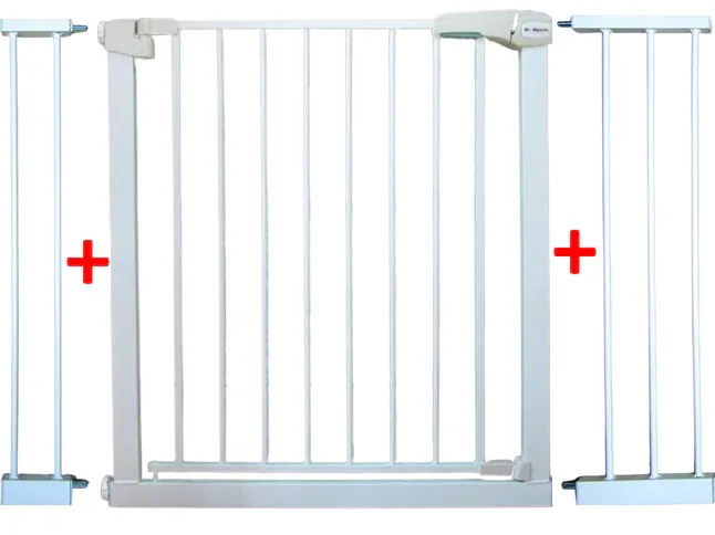 zaštitna ograda za djecu s3 bijela 79-115 cm - slika 2