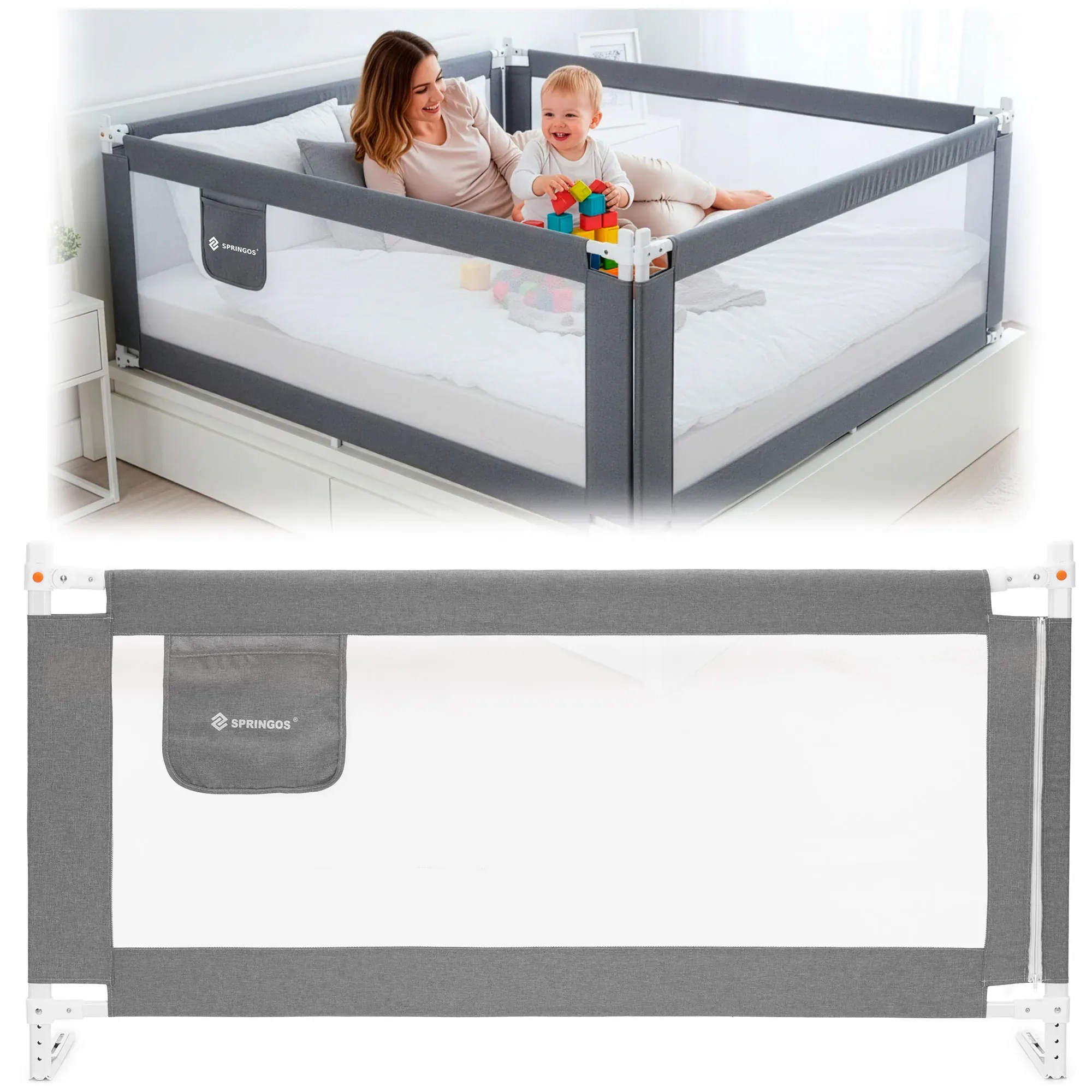 zaštitna ograda za krevete 200 cm - slika 1