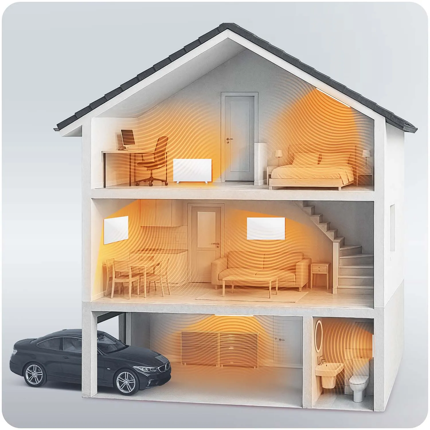 infracrveni grijač 720w berdsen bd-983 wifi aplikacija za daljinsko upravljanje - slika 6