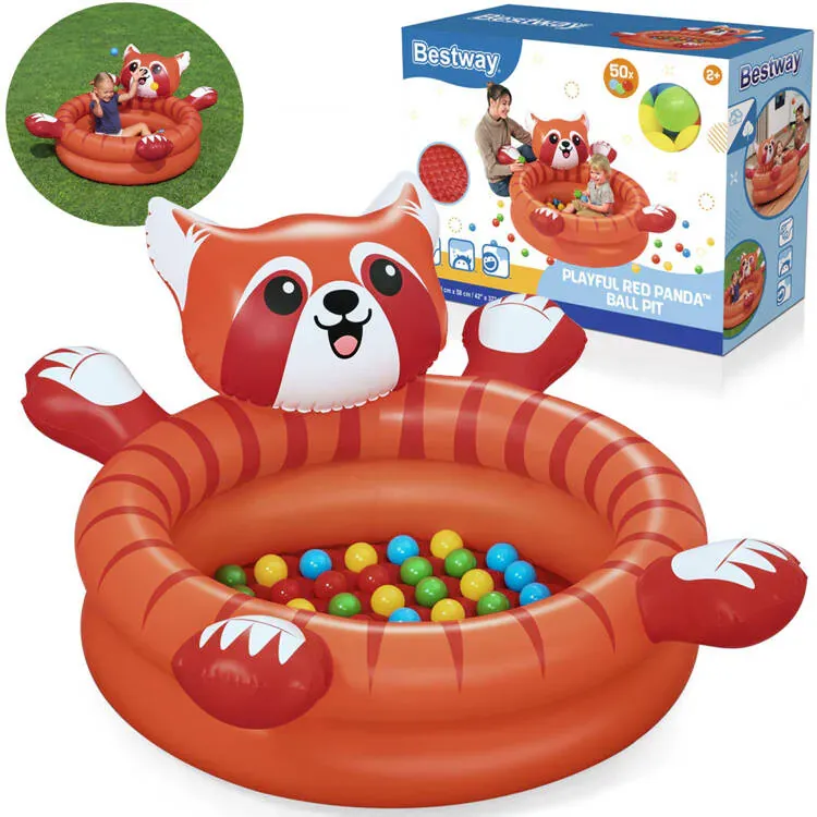 bestway red panda suhi bazen s lopticama 107x94cm + 50 loptica 52702 - slika 2