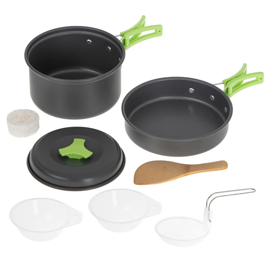 set posuđa za kampiranje lonac tava xl - slika 4