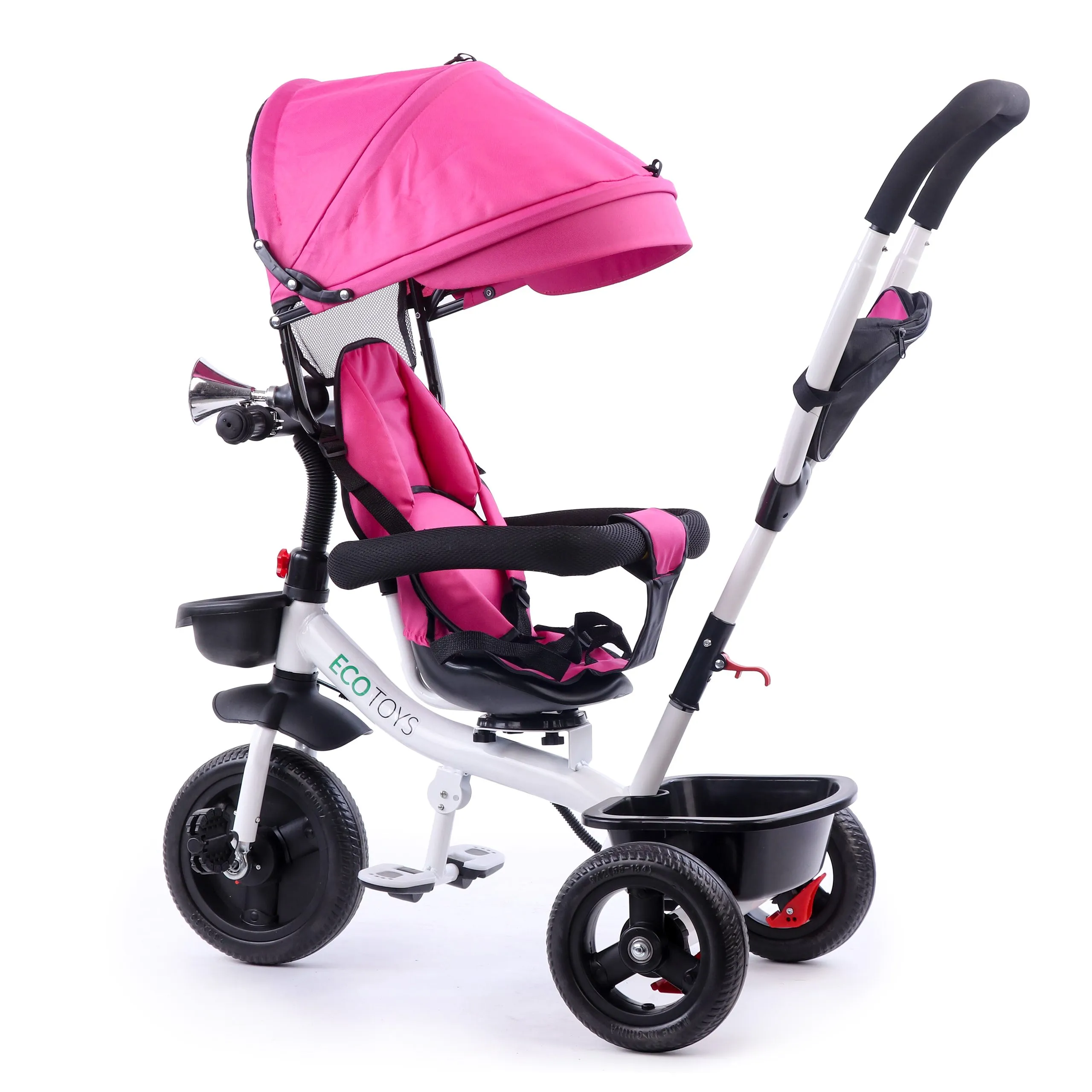 ecotoys dječji tricikl rozi - slika 3