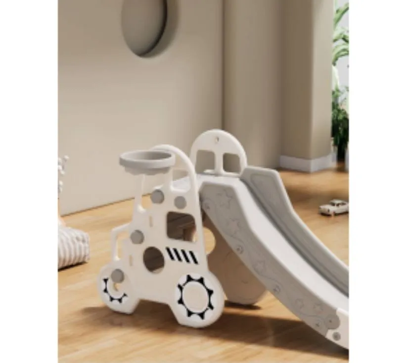mamakids dječji tobogan za dvorište i igraonicu, sivi 190 cm - slika 4