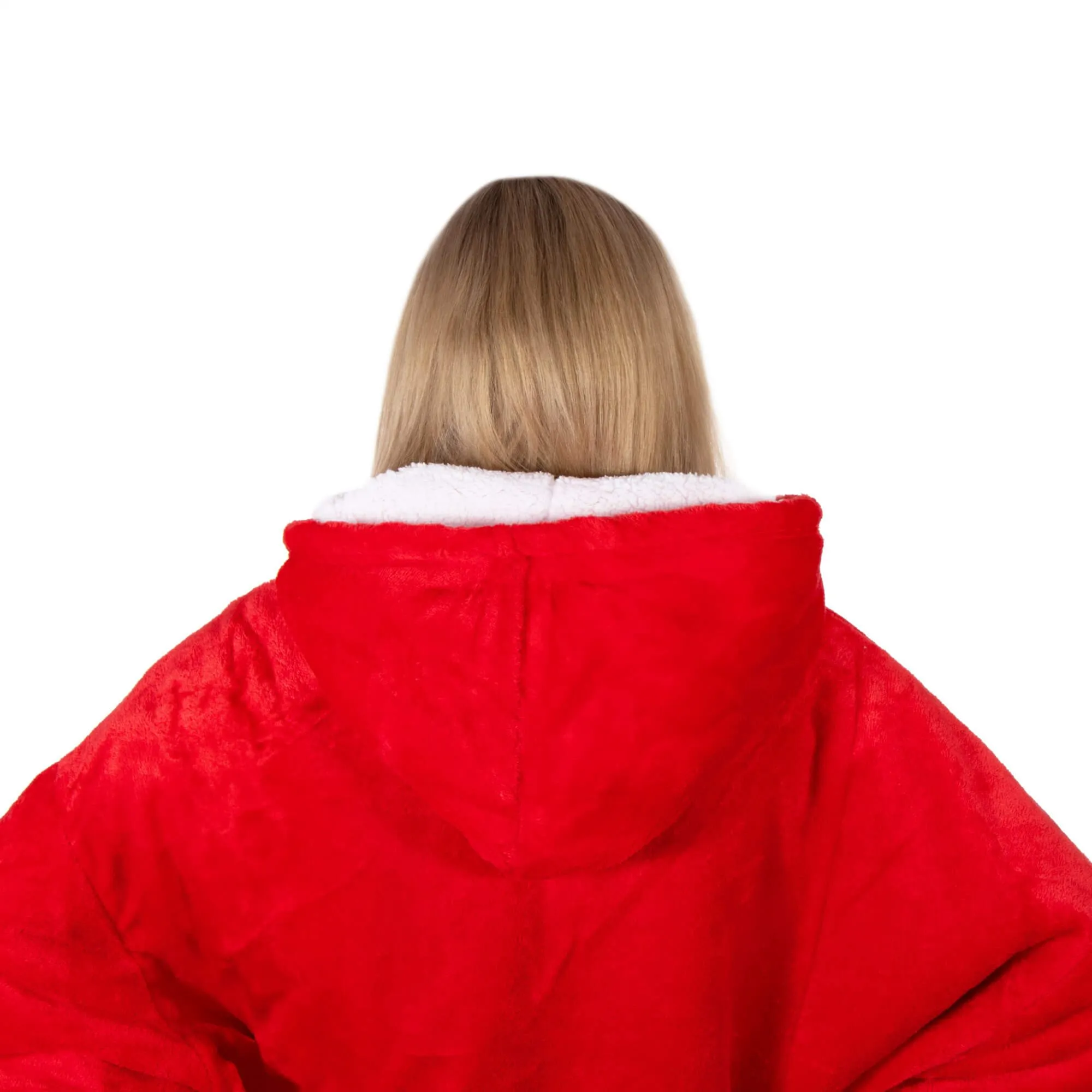 springos mekana oversize majica u obliku deke, crvena - slika 11