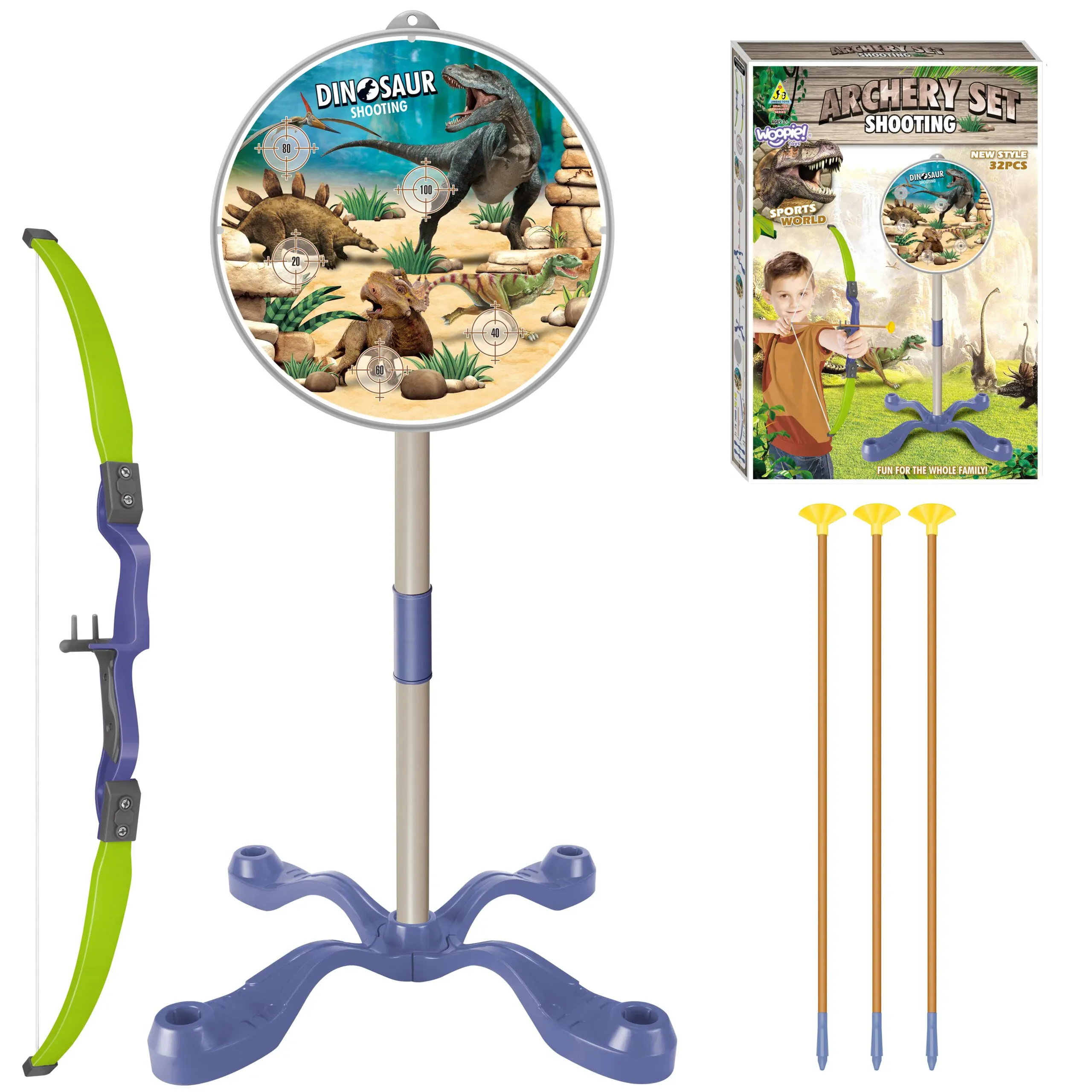 woopie set luka s strijelama - dinosaur - slika 1