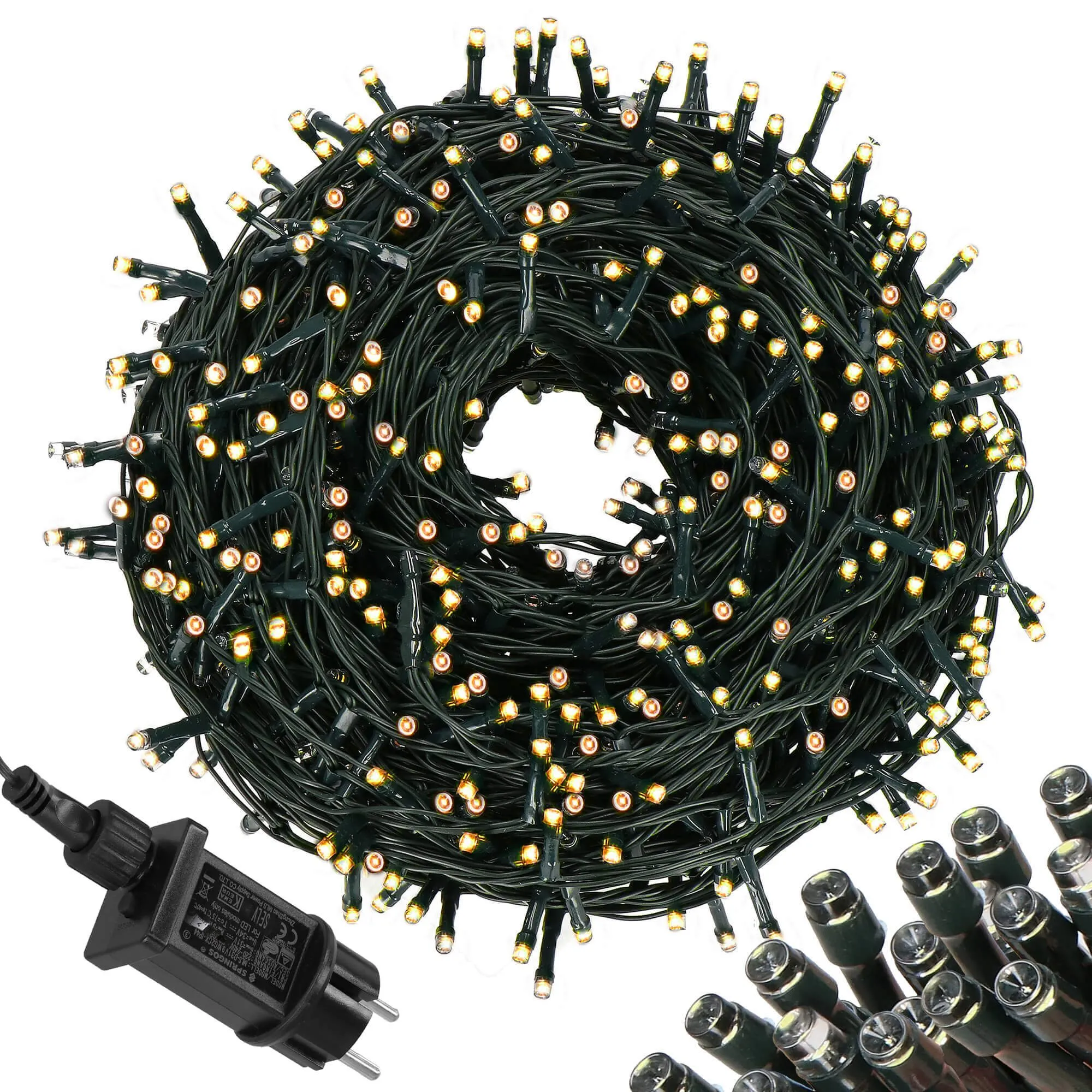 springos lampice za bor 200 led , toplo bijela - slika 9