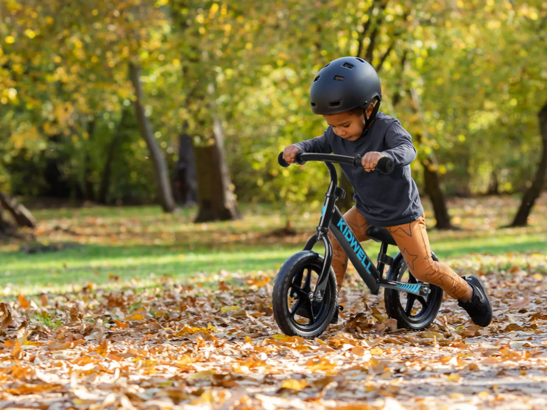 kidwell rebel dječji bicikl bez pedala, crni - slika 8