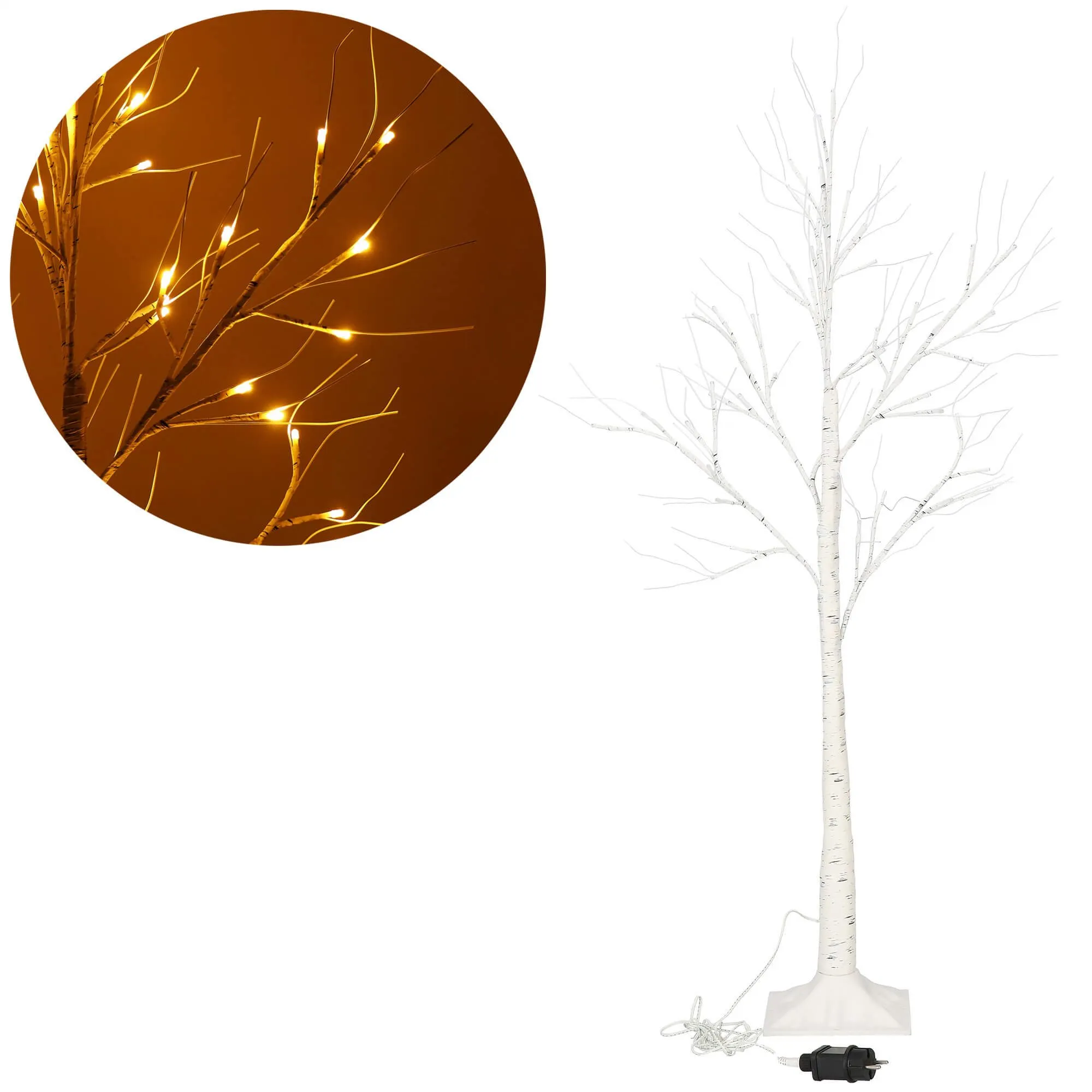 ukrasno božično drvce 48 led svijetala 120cm - slika 6