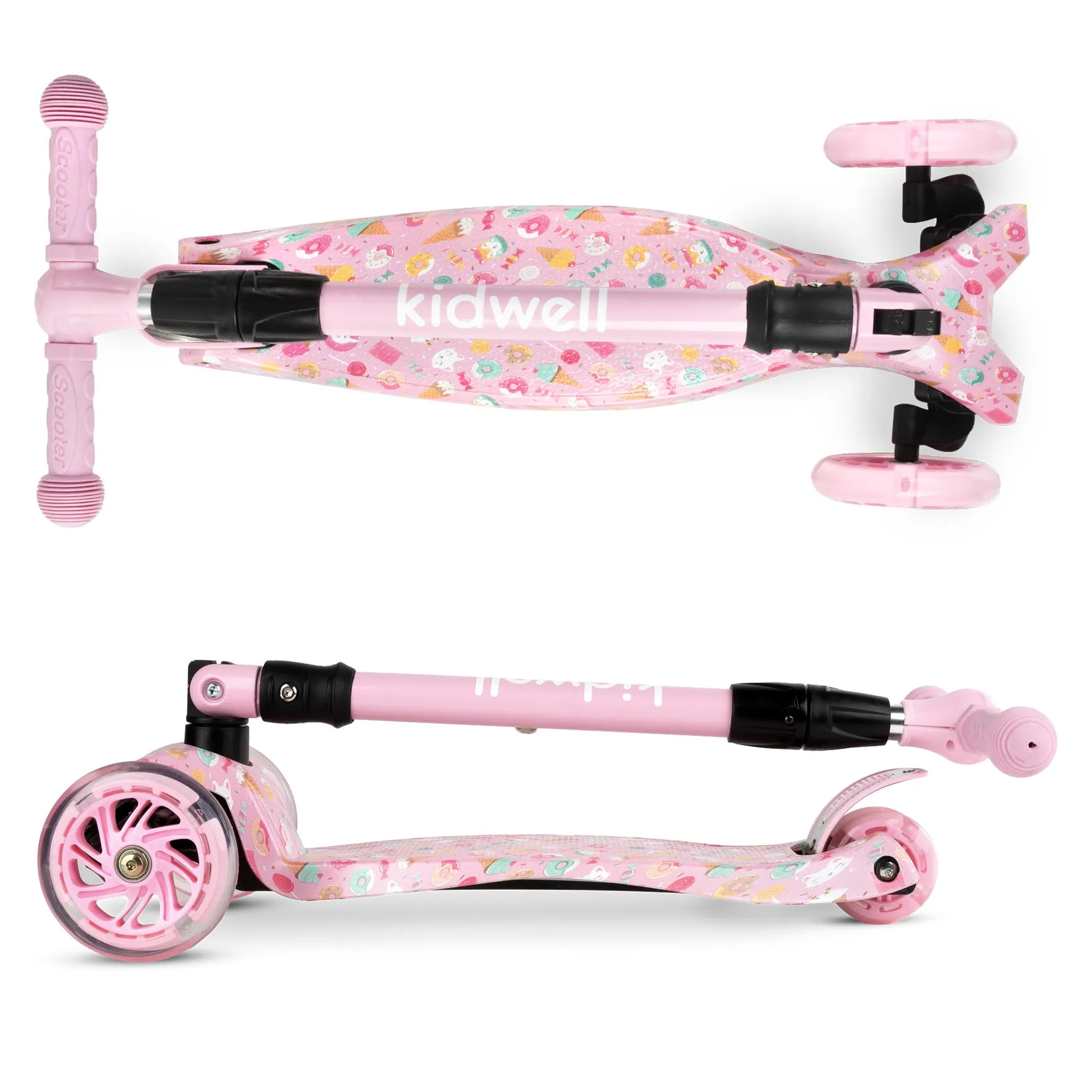 kidwell vento candy romobil s led kotačima - slika 3