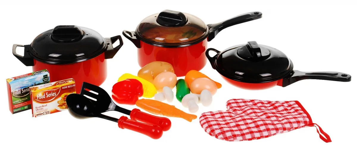 dječji kuhinjski set lonci i dodaci - slika 3