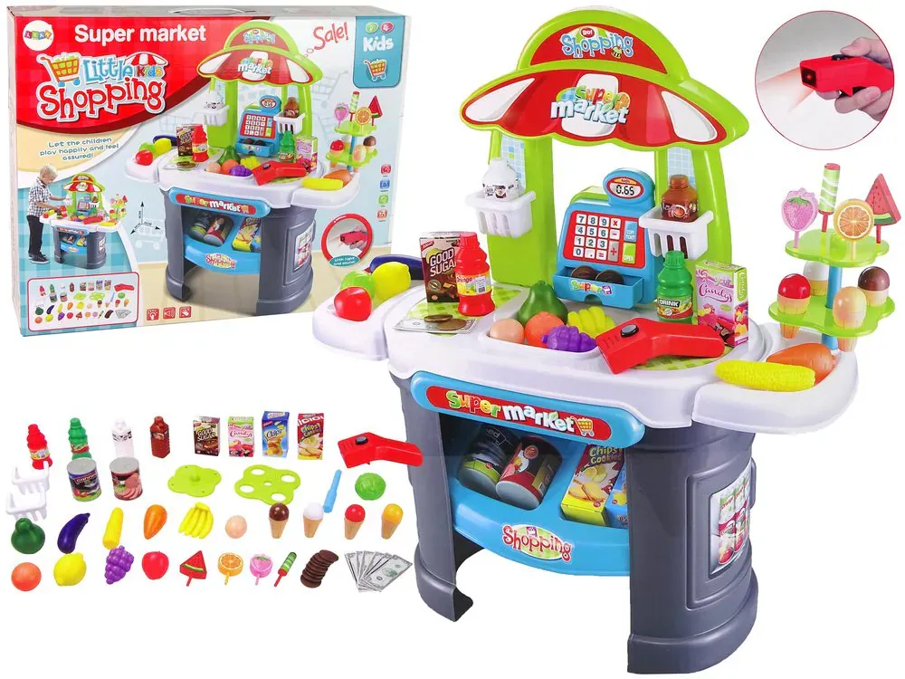 set dječja blagajna sa skenerom i dodacima - slika 2