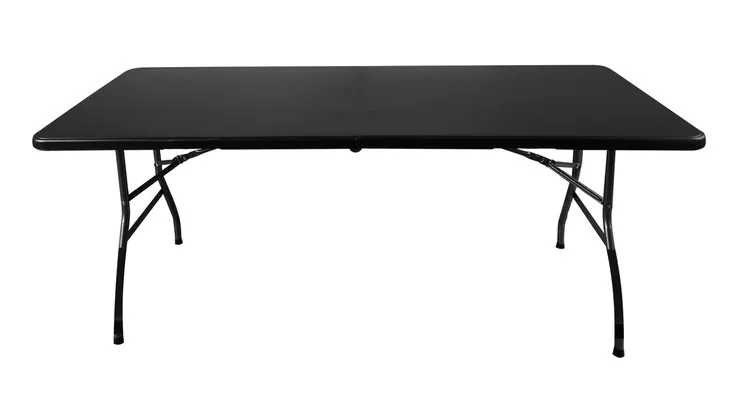 gardlov sklopivi vrtni stol 180 cm + 2 klupe - crni - slika 5