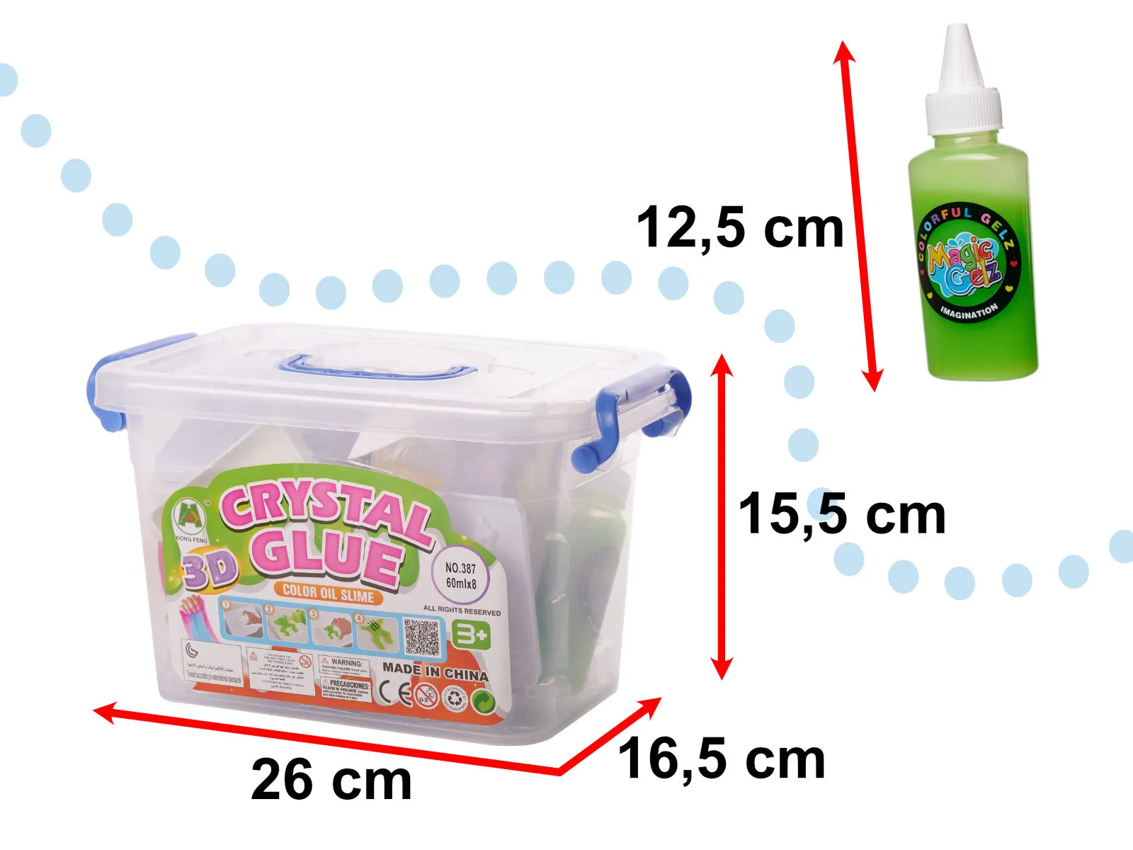 magic glue plastična masa za 3d modeliranje 26 elemenata - slika 8