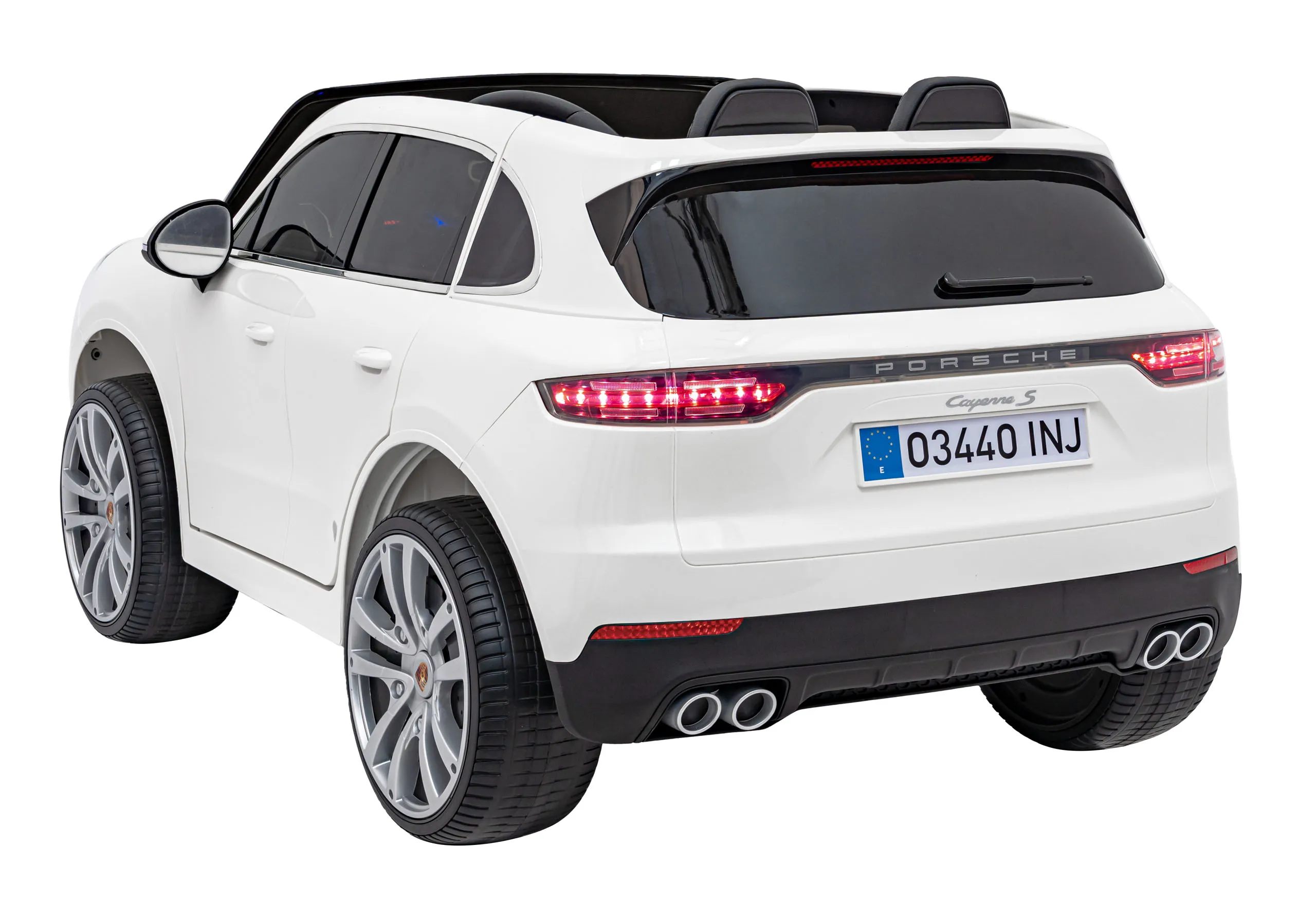 porsche cayenne s, auto na akumulator, bijeli - slika 6