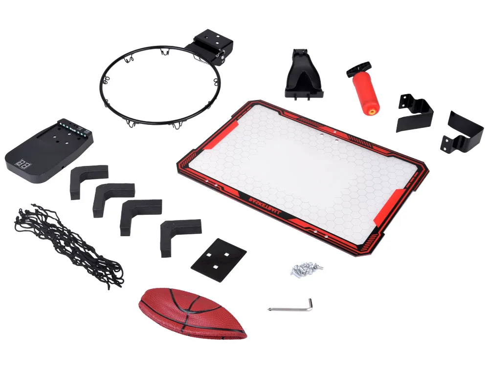 set košarkaška tabla s košem i brojačem poena – mini koš za djecu - slika 3