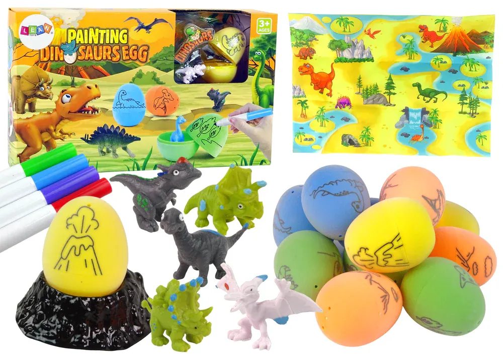 diy set za bojanje jaja - dinosaur - slika 2