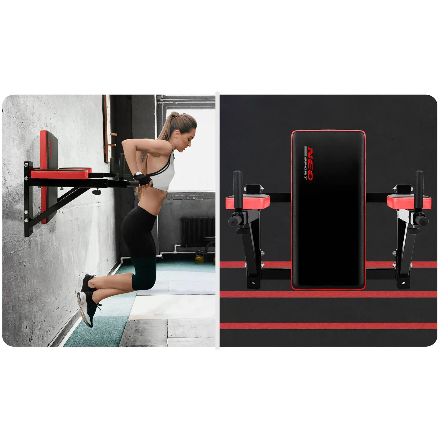 neo-sport ns-320 zidna šipka za vježbanje - slika 8