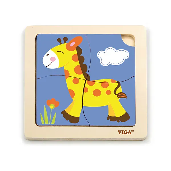 viga 51319 puzzle na bloku - žirafa - slika 2