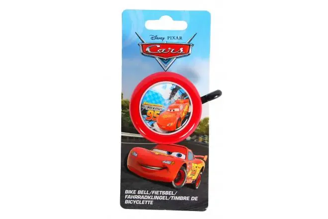 zvono za dječji bicikl disney cars - crveno - slika 2