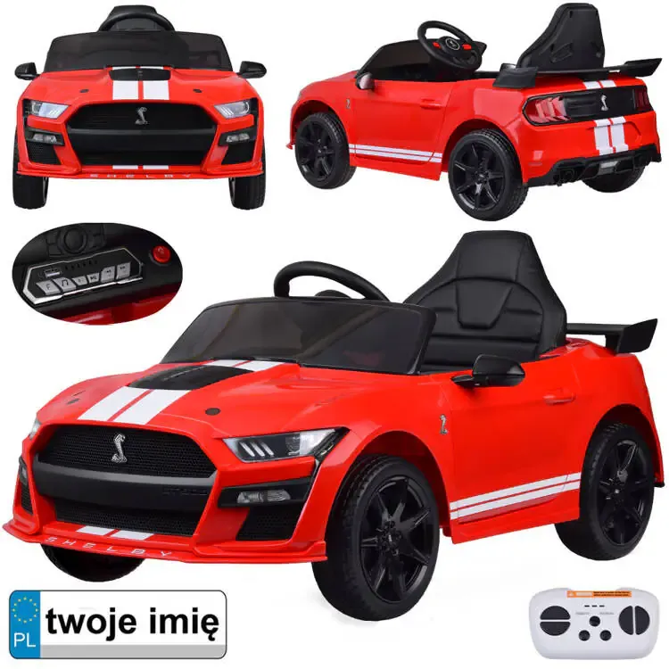 automobil na akumulator ford mustang shelby gt500 za djecu - slika 2