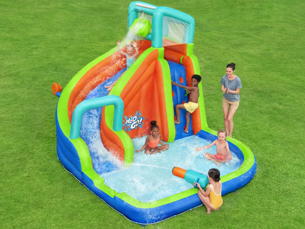 bestway vodeno igralište h2o go 365x320x270cm tobogan i bacač 53408 - slika 4