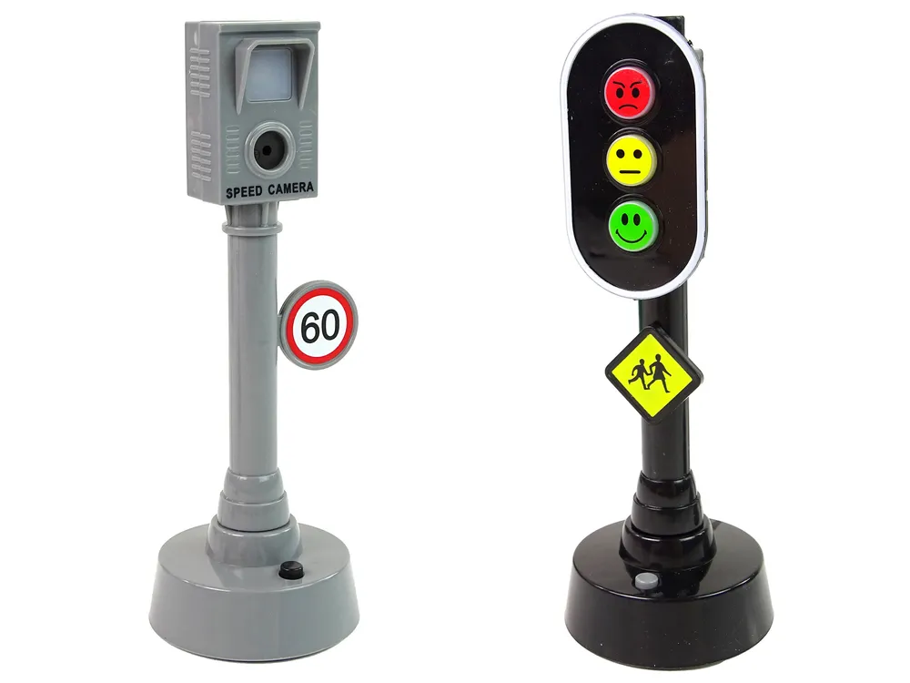 set automobila sa semaforima i prometnim znakovima - slika 7