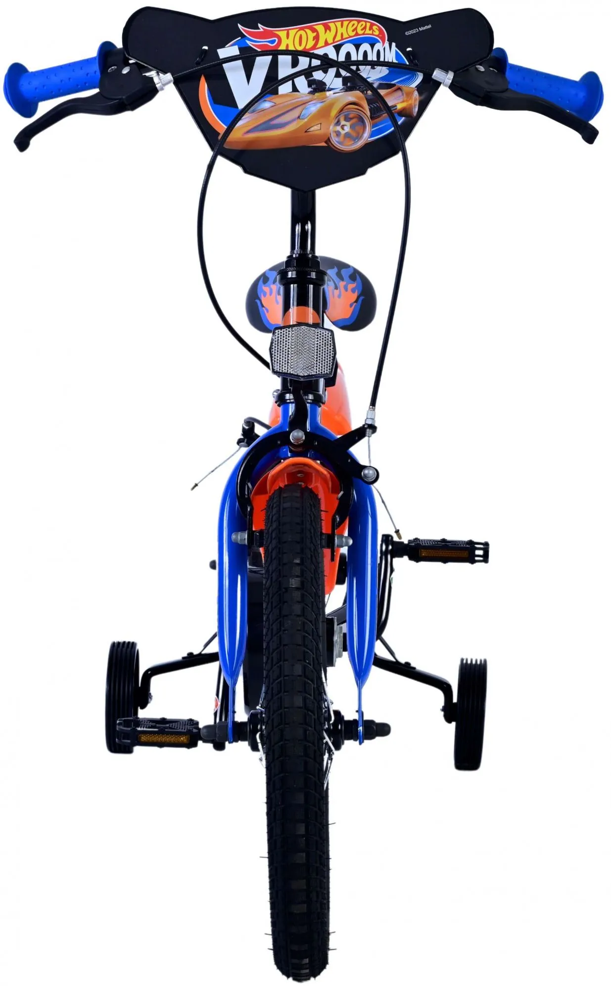 dječji bicikl hot wheels 16" crno-plavo-narančasti - 2 ručne kočnice - slika 8