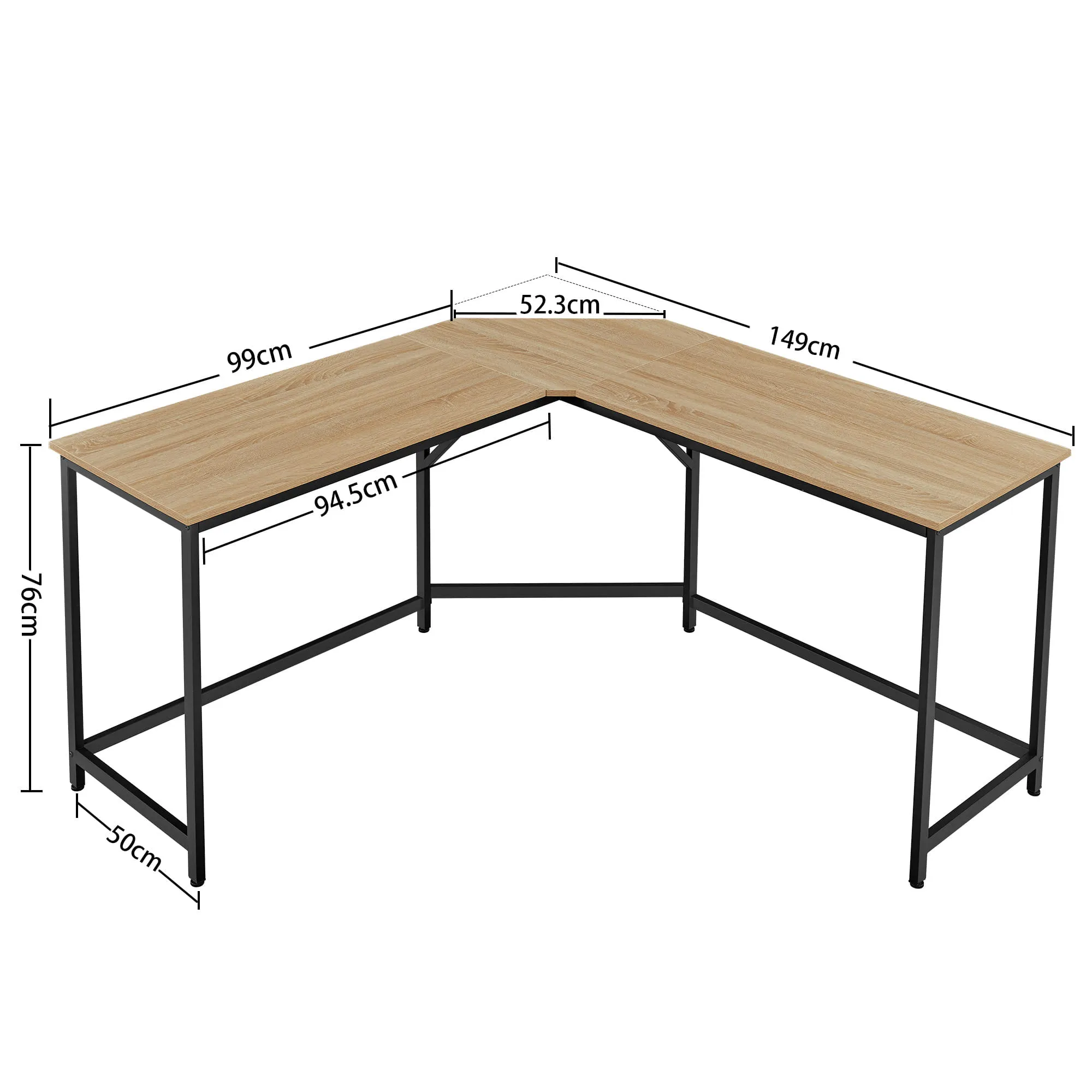 kutni stol za ured - sonoma - lwd073b11 - slika 4