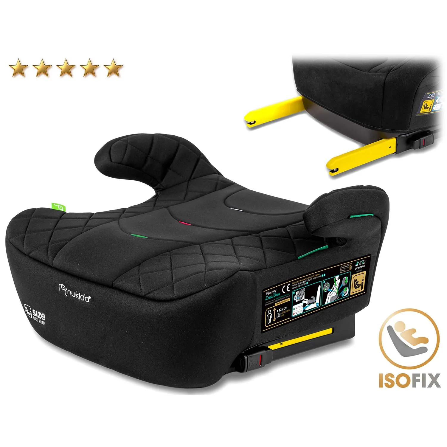 fodječja autosjedalica louis i isofix 22 - 36 kg nukido 710200 - slika 3