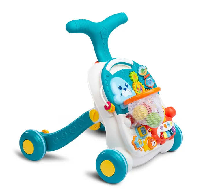 toyz 2 u 1 guralica i stol za igru tirkizna - slika 6
