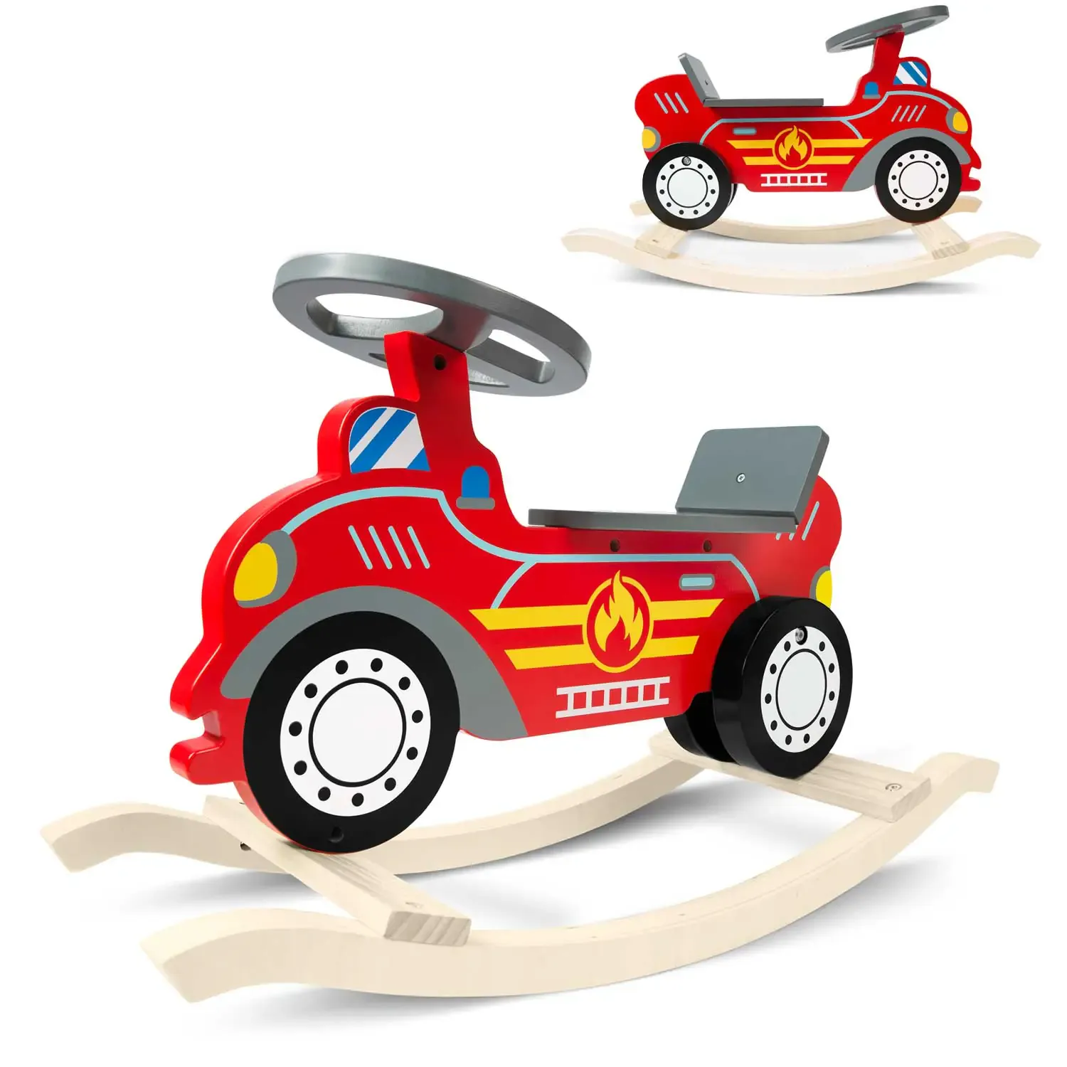 ricokids automobil za ljuljanje vatrogasci - slika 2