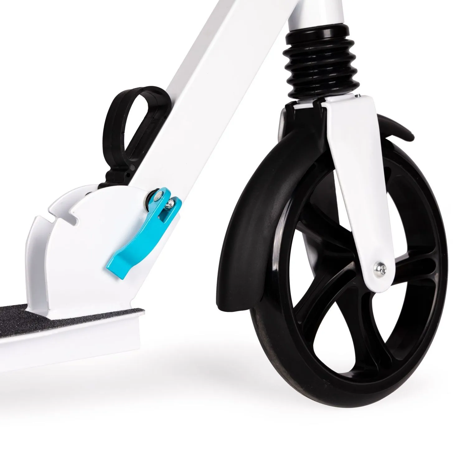 romobil za djecu i mlade – gradski, sklopivi, podesiva visina 95–105 cm, kotači 200 mm, bijeli - slika 6